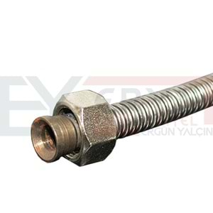 3/8 FLEXİ GAZ BORUSU 30 cm YÜZÜKLÜ